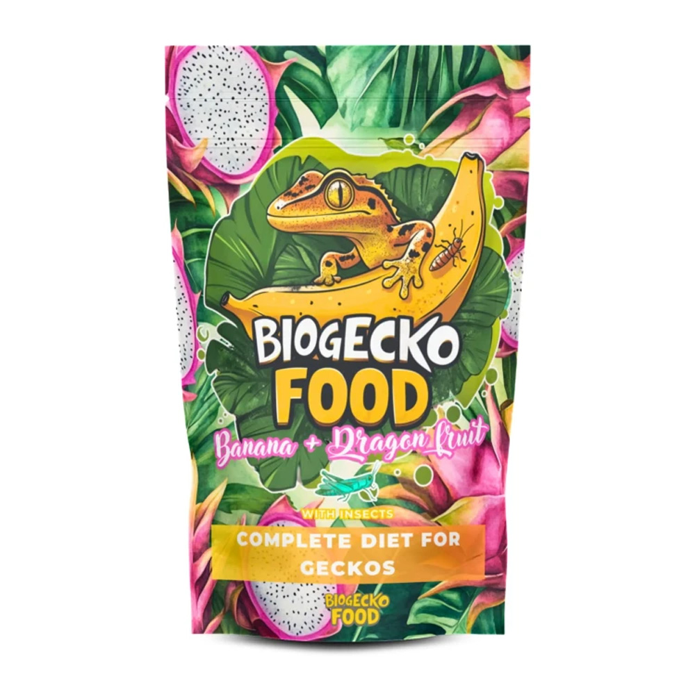BioGecko Food Banana & Dragon Fruit Pokarm dla Gekonów Orzęsionych 100g